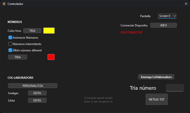Captura del Controlador